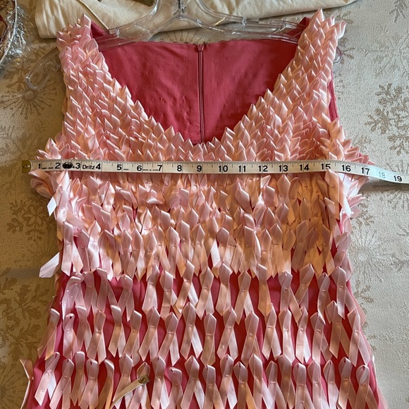 Women's Custom Breast Cancer Awareness Pink Ribbon Sleeveless Mini Dress Size S - Picture 8 of 9